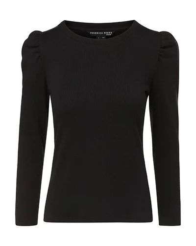 Veronica Beard Britney Puff Sleeve Top