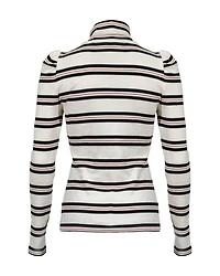 Cedar Stripe Turtleneck Red Black