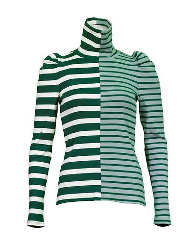 Colorblock Cedar Turtleneck