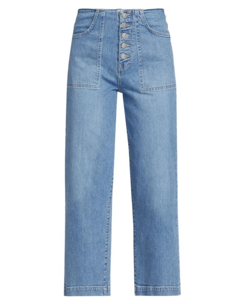 Crosbie Cropped Wide Leg Jeans Zephyr