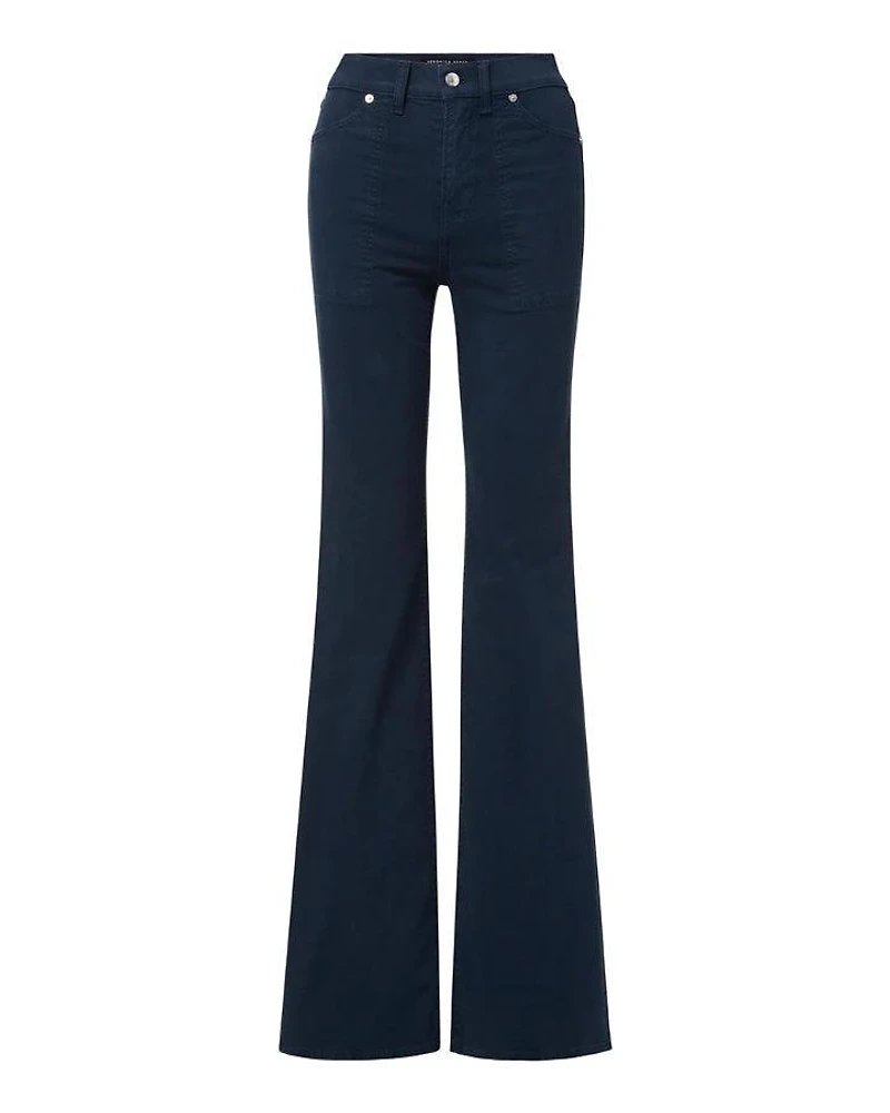 Veronica Beard Crosbie Slim Wide Leg Pant