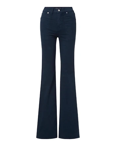 Veronica Beard Crosbie Slim Wide Leg Pant