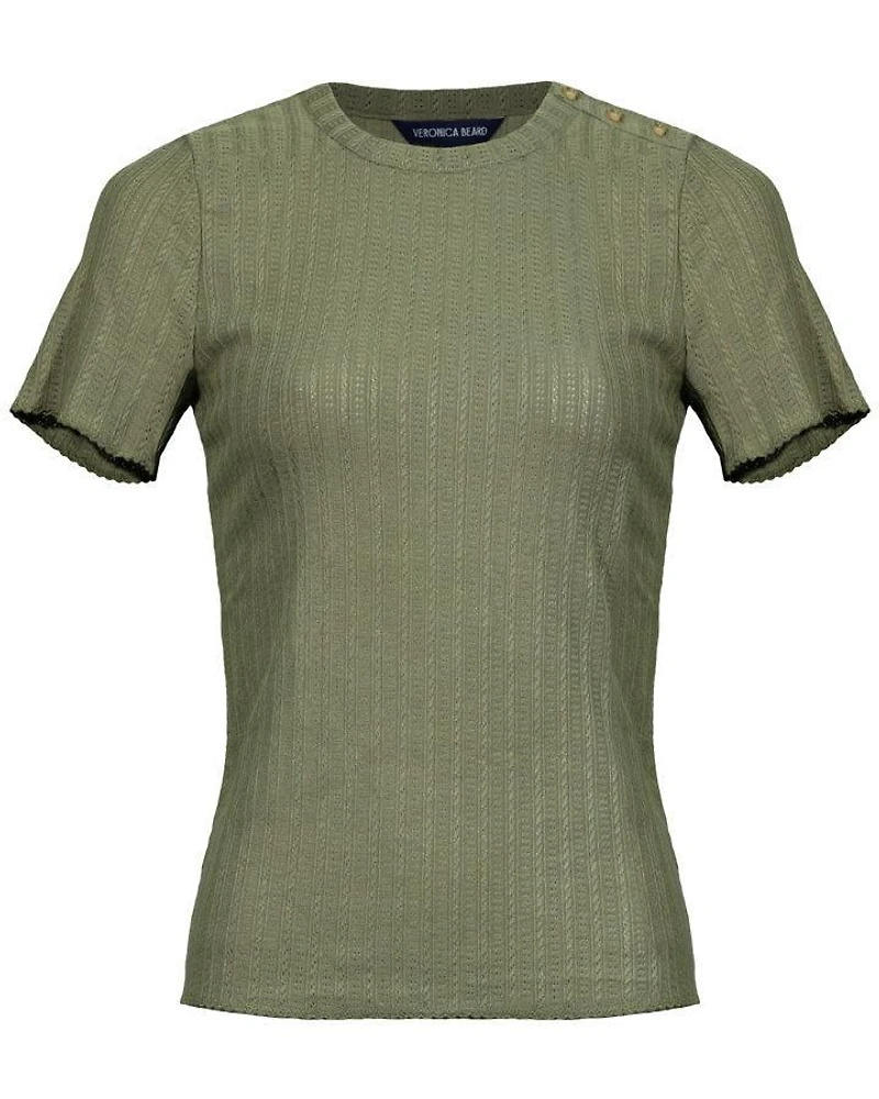 Veronica Beard Draya Tee Army