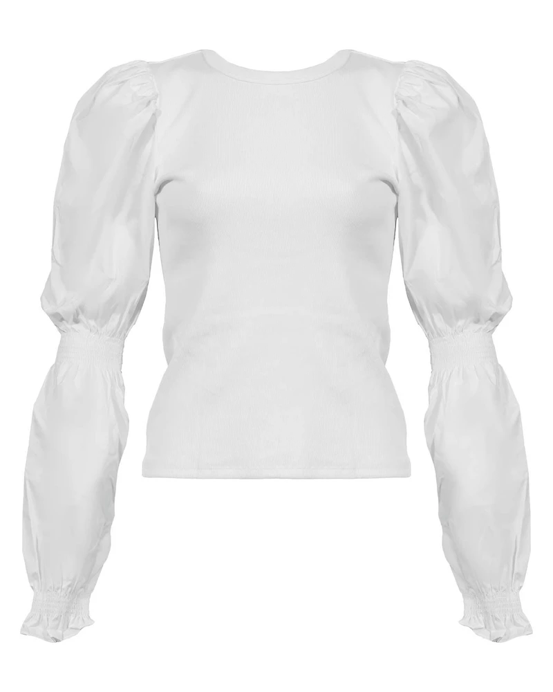 Fawn Puff Sleeve Top