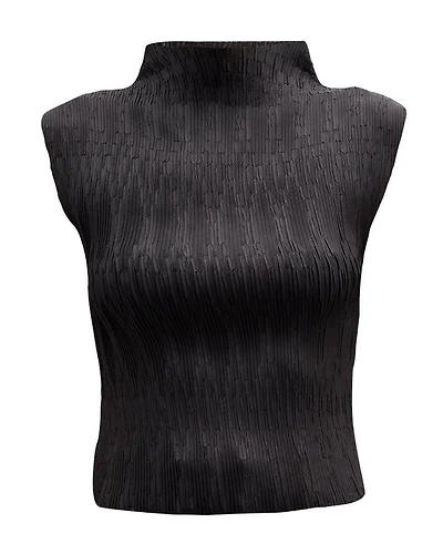 Veronica Beard Foxe Textured Sleeveless Top
