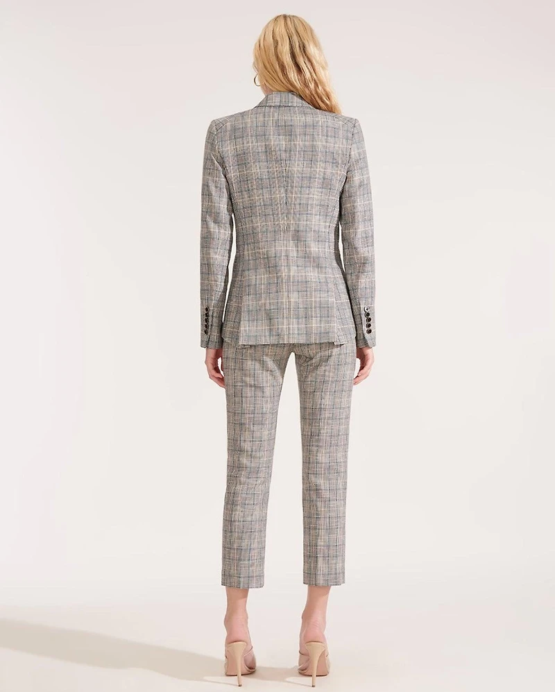 Gia Dickey Jacket Blue Check