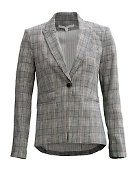 Gia Dickey Jacket Blue Check