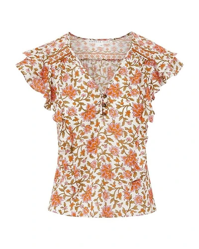 Veronica Beard Joi Floral Top