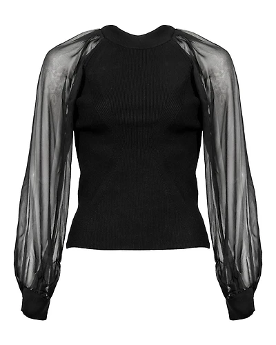 Lucienne Mixed Media Pullover