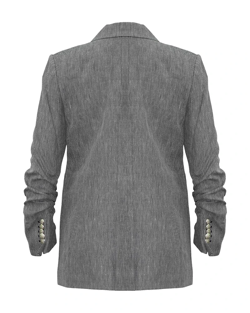 Martel Dickey Jacket Linen Herringbone