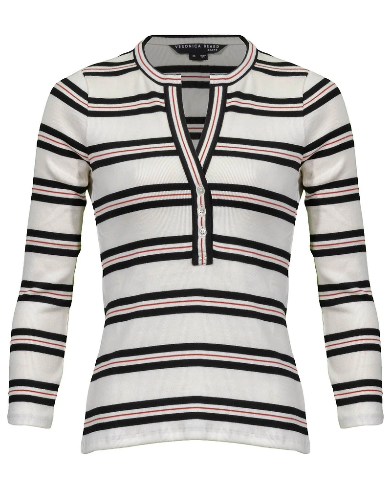 Melva Henley Stripe Pullover