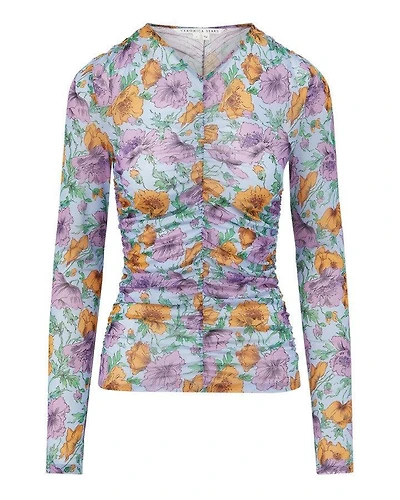 Veronica Beard Myrna Floral Top