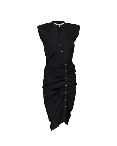Veronica Beard Ruched Shirt Dress