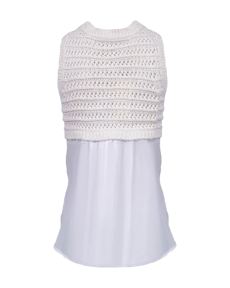 Sade Mixed Media Tank