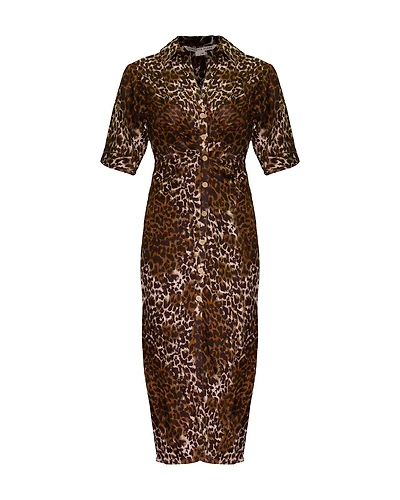 Seki Linen Leopard Dress