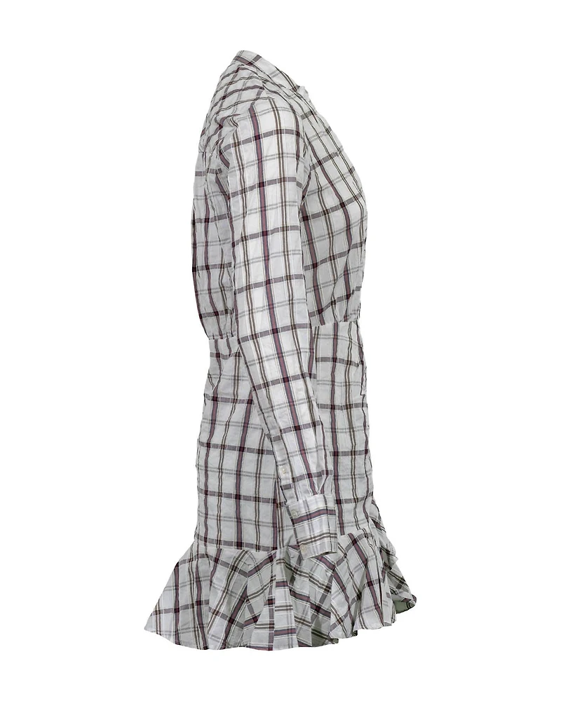 Veronica Beard Sherry Plaid Minidress