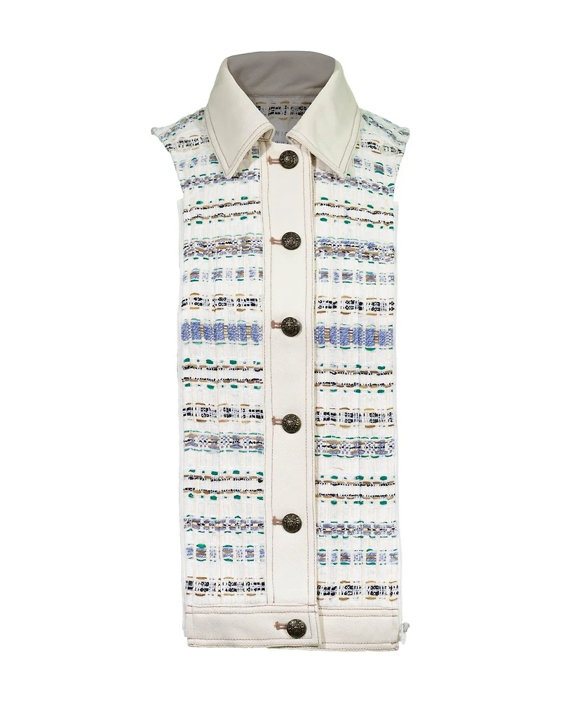 Slate Tweed Dickey