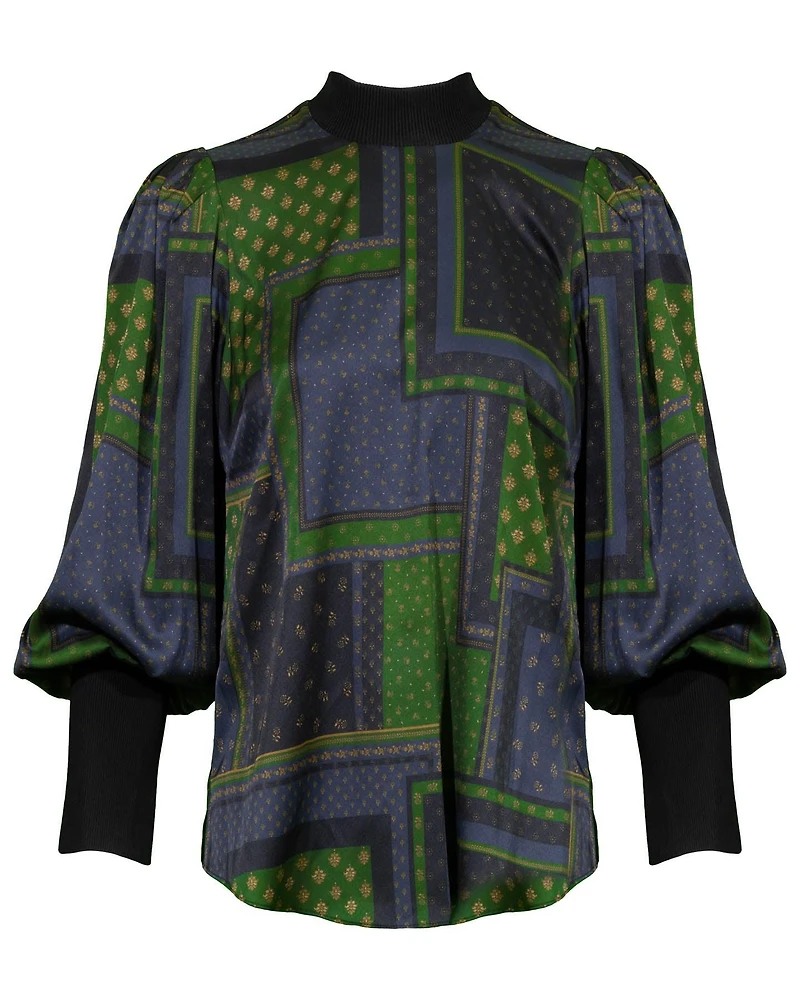 Sparrow Patch Print Top