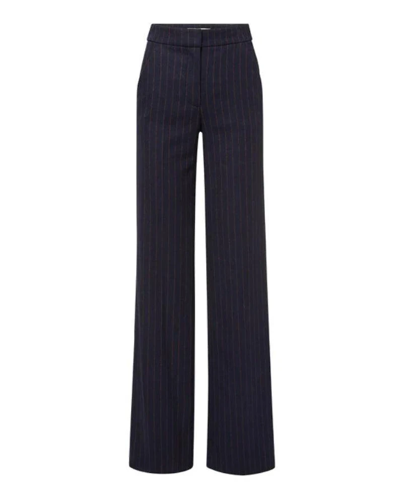 Veronica Beard Tonelli Pinstriped Pant