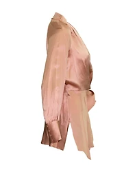 Veronica Beard Viv Silk Wrap Top