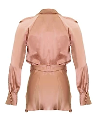Veronica Beard Viv Silk Wrap Top