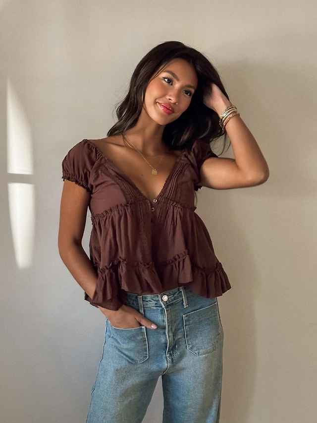 Urban Outfitters UO Primrose Lace Babydoll Romper | Pacific City