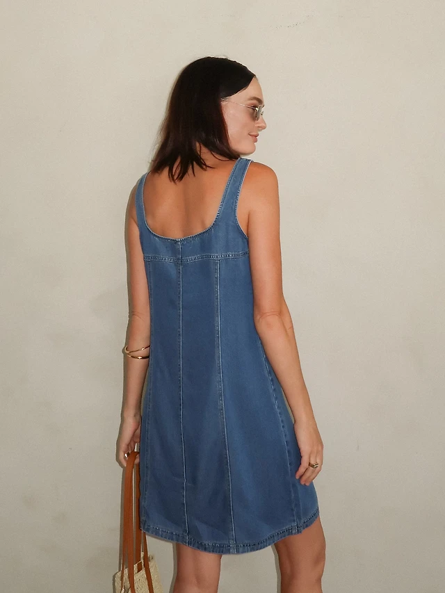 jaded london steel city denim mini dress Steel City Denim Mini Dress Jaded London
