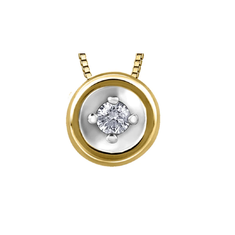 10k Yellow Gold Diamond Necklace