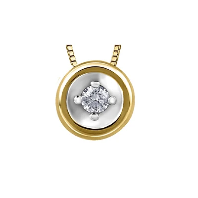 10k Yellow Gold Diamond Necklace