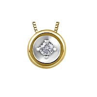 10k Yellow Gold Diamond Necklace