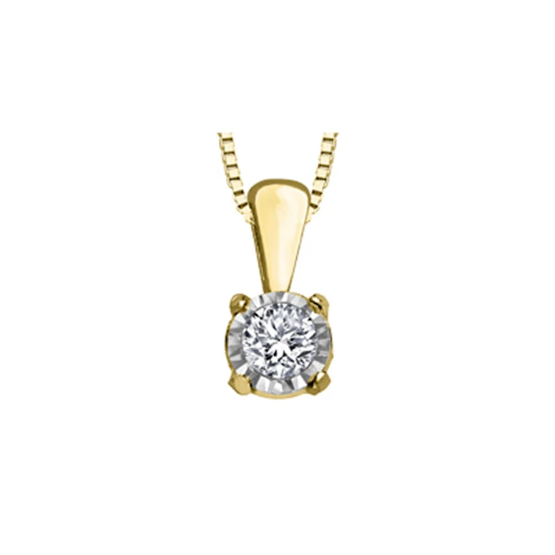 10k Yellow Gold Diamond Necklace
