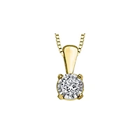 10k Yellow Gold Diamond Necklace