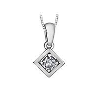 10k White Gold Diamond Necklace