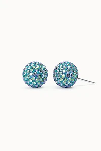 10mm Sparkle Ball Earrings - Mermaid Scales
