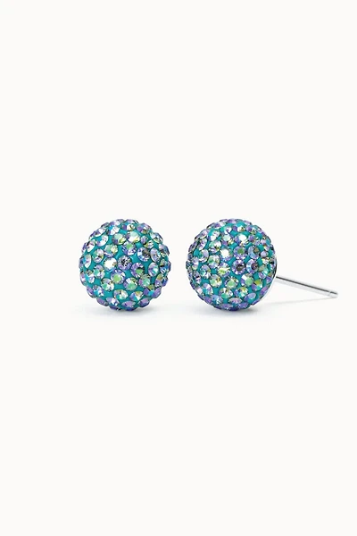 10mm Sparkle Ball Earrings - Mermaid Scales
