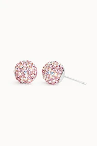 10mm Sparkle Ball Earrings - Poppy