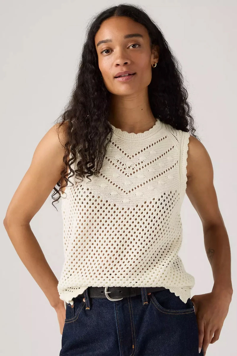 Adrienne Crochet Tank