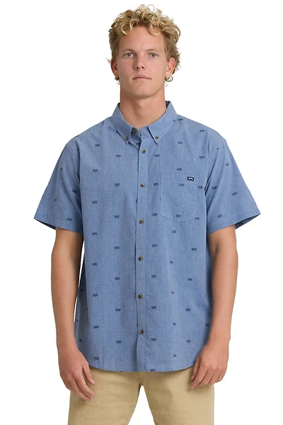 All Day Jacquard Short Sleeve Shirt