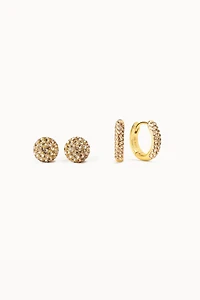 Always On Sparkle Hoops & Studs Set