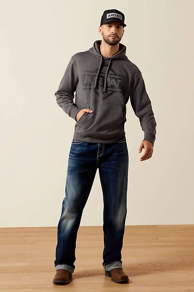 Leather Diamond Hoodie