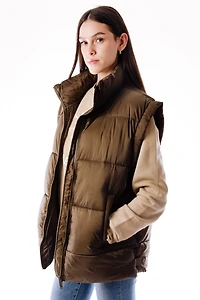 Ash Quilted Boxy Vest