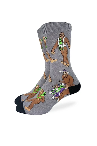 Bigfoot with Baby Alien Sock