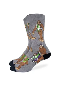 Bigfoot with Baby Alien Sock