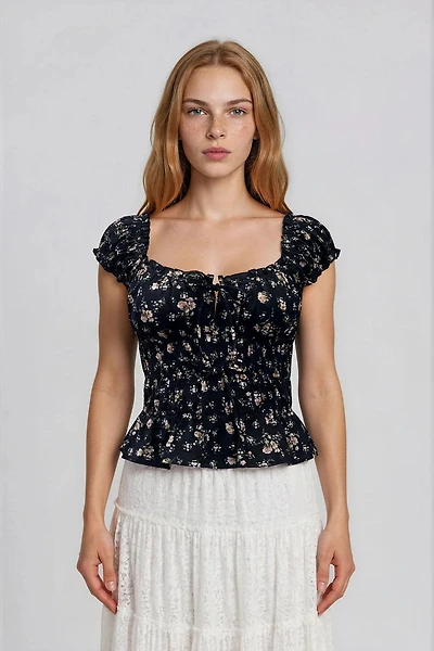 Floral Corset Top
