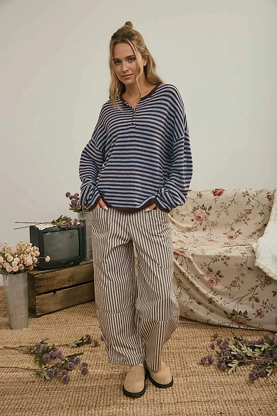 Striped Wide Leg Pants