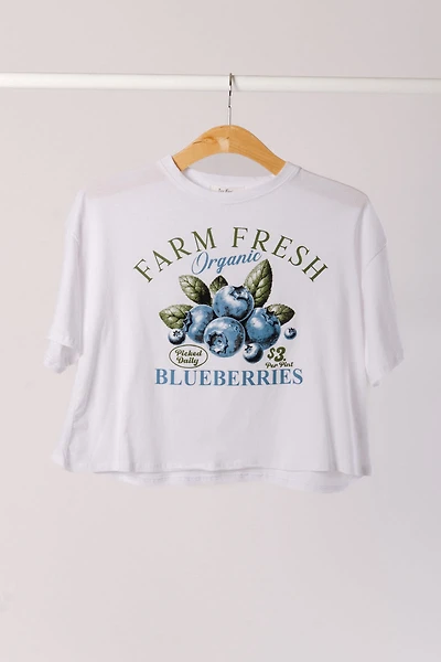 Blueberries Crop Tee