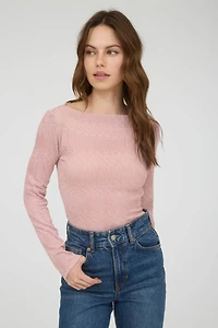 Boatneck Crochet Top