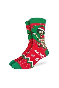 Bob Ross Christmas Sock