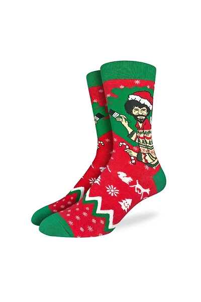 Bob Ross Christmas Sock