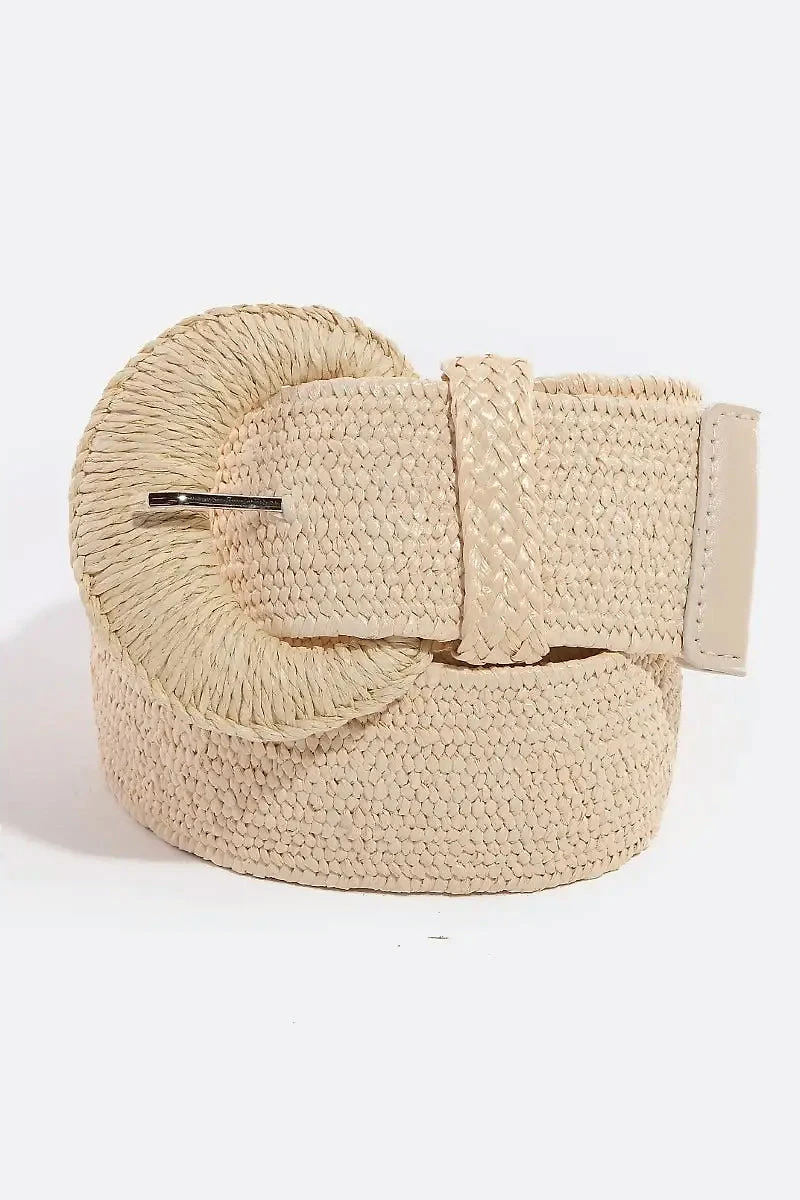 Braided Buckle Elastic Belt